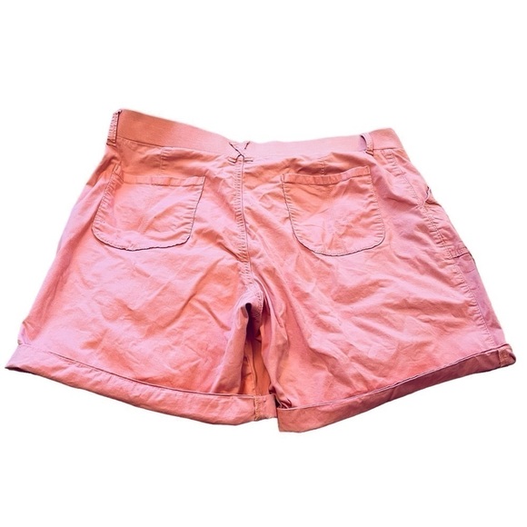 Lee Shorts Women 18 Bermuda Mid Rise Regular Comfort Fit Rose Garden - Picture 6 of 11